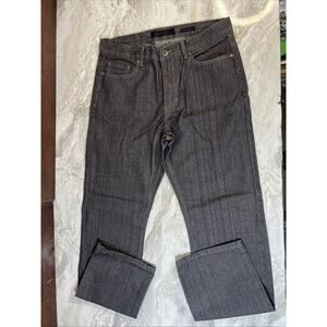 Vintage Genes 1891 Men's Jeans Sz 34x32 Slim Straight Dark Grey Wash Classic Fit